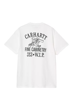 S/S Cabinetry T-Shirt in cotone bianco CARHARTT WIP | I03477900A